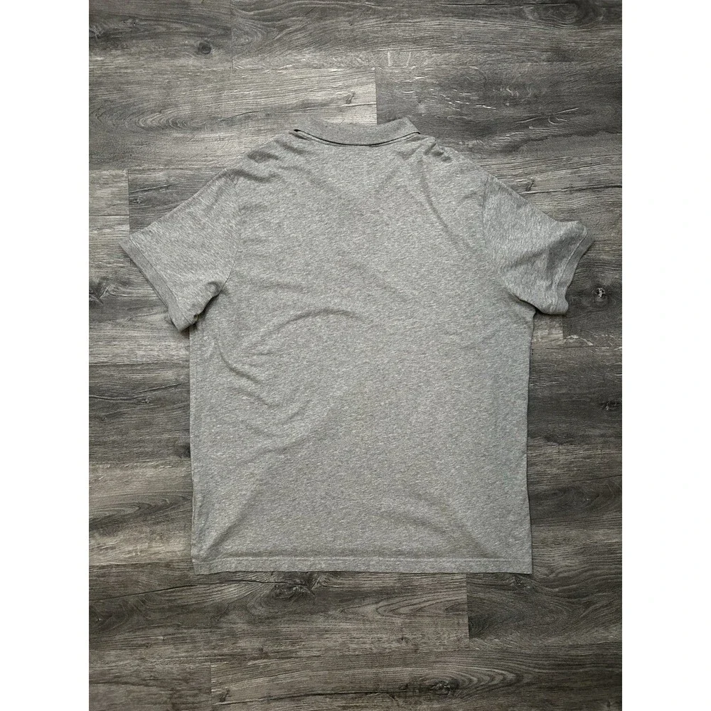 Nike Men's Sportswear Dry Polo Shirt Gray White Cotton Knit Short Sleeve XXL 2XL